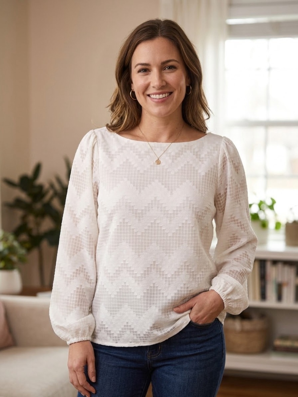 Banana Republic Blouse Top Size Medium